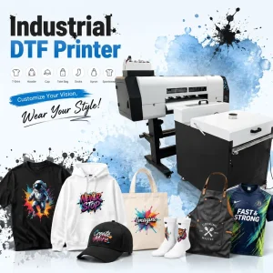 60cm 24-Inch Industrial DTF Printer with White Ink Circulation System for Apparel Direct-to-Film Printing