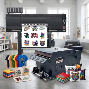 60cm 4-Head I3200 A1 DTF Printer with Shaker and Dryer for Clothing
