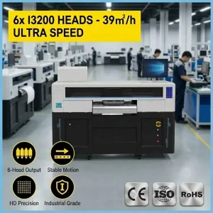 60cm DTF Printer with 6 I3200 Printheads for Industrial Textile Printing