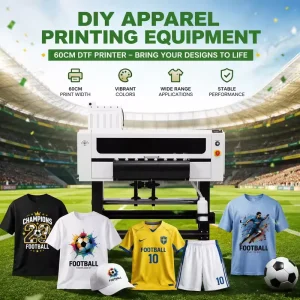 60cm DTF Printer with I1600 A1 or I3200 A1 Printhead, PET Film T-Shirt Printing Machine, Direct-to-Film Printer