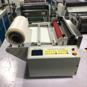 750W Automatic PVC Roll-to-Sheet Cutting Machine, Slitting Cutter for Fabric, Film and Tape Materials