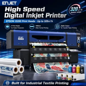 8-Head 1.9m Large-Format Dye-Sublimation Printer for Fabric Printing