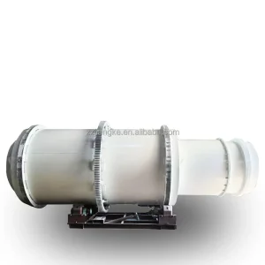 80 tph Stainless Steel Triple-Pass Rotary Sand Dryer with Gear and Heat Recovery System for River Silica