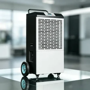90L/D Automatic Mobile Industrial Dehumidifier Trolley Air Dryer for Warehouse and Factory
