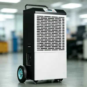 90L/D Industrial Portable Dehumidifier on Wheels Air Dryer for Commercial Warehouses