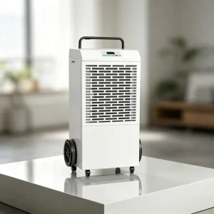 90L/D Portable Commercial Dehumidifier on Wheels Air Dryer for Warehouse