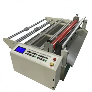 950W Automatic Desktop Roll-to-Sheet Cutting Machine for Air Bubble Film, Fabric, Leather, and Sponge
