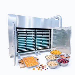 96-Tray Commercial Food Dehydrator and Hot Air Drying Oven, 5-500 kg/h, SUS304L Stainless Steel