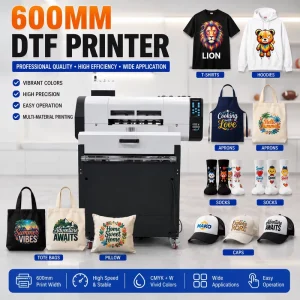 A1 DTF PET Film Printer with XP600, I1600 and I3200 Printheads for Custom Apparel Heat Transfer Printing