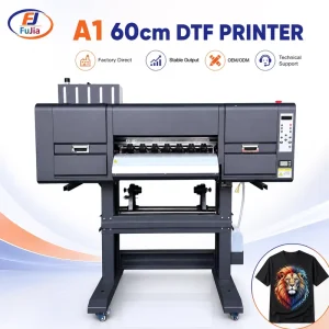 A1 DTF Printer with 4 I3200 Print Heads and Powder Shaker Dryer for T-Shirt Garment Printing