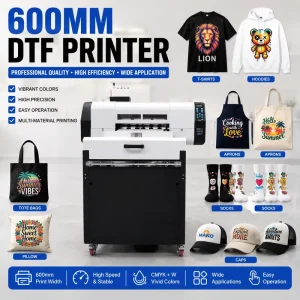 A1 DTF Printer with A3 PET Film Transfer for Custom T-Shirt, Hoodie, Bag and Cap Printing