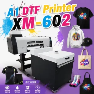A1 Industrial DTF Printer with i3200 Printhead, High-Speed Direct-to-Film T-Shirt Printing, OEM Factory