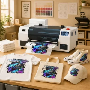 A3 13inch DTF Printer with I3200 Printhead, Digital Pet Film Heat Transfer for T-Shirts, Textiles, and Stickers