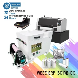 A3 30 cm Multicolor Desktop Thermal Transfer DTF Printer for T-Shirt Printing