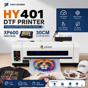 A3 30cm 4360x2400dpi XP600 Head White Ink Circulation Pet Film DTF Printer for T-Shirt Apparel