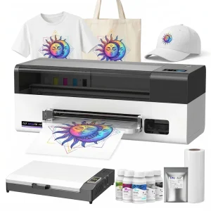 A3 33cm DTF Printer I3200 Printhead 35cm White Ink Circulation Mixing Industrial Textile Printing Machine