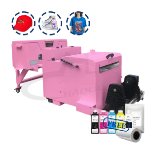 A3 DTF Pink Roll Printer with Powder Shaker Dryer, XP600 Printhead, 1-Year Warranty
