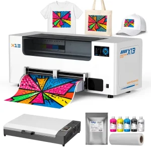 A3 DTF Printer 33cm 30cm Automatic I3200 Printhead Heat Press Transfer Machine for T-Shirt and Textile Printing