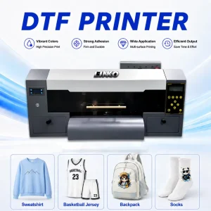 A3 DTF Printer with Dual Print Heads I1600 DTF Textile Inkjet Printing Machine for Custom Printed Cotton Fabric