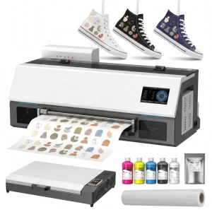 A3 DTF Printer with XP600 Head, Direct-to-Film Transfer Printing Machine for T-Shirts, Hoodies, and Textiles