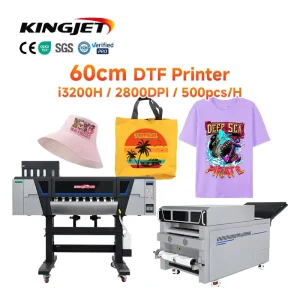 A3 DTF T-Shirt Printer L1800 60cm I3200 XP600 4-Head Inkjet Transfer Powder Shaker