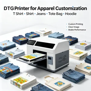 A3 Direct-to-Garment DTG Printer for T-Shirts, Jeans, Hoodies, Canvas, and Bags