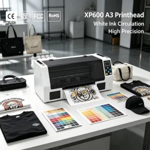 A3 XP600 Head White Ink Circulation DTF Printer for T-Shirt Printing Machine