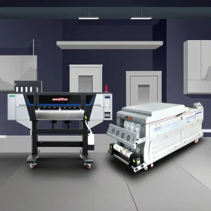 A3 XP600 UV DTF Flatbed Printer 60cm Dual-Head Powder Film Textile Shaker A4 Sticker Printing Machine