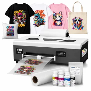 A4 L800 DTF Printer White Ink Circulation Direct to Film One Pass Printing Machine for Textile Fabric T-Shirt Pet Full Color