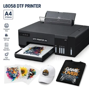 A4 L8058 DTF Printing Machine for Textile Fabric T-Shirt Heat Transfer and Custom Apparel Production