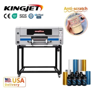 A4 UV DTF Printer with Ink Transfer Film, I3200 Double UV DTF Crystal Label Printing