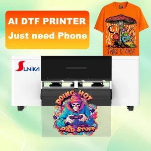 AI DTF Printer A3 30cm XP600 I3200 DTG Tshirt Printing Machine Garment Mobile Phone Control Printer for Sale