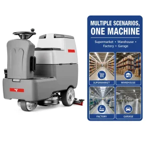 ARES600 Ride-On Floor Scrubber Machine Commercial Scrubber Dryer