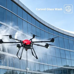 Advanced Washing Drone Corrosion Resistant Whole Frame Six Axis All Weather Outdoor Building Exterior Cleaning Drone