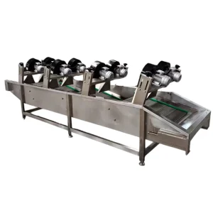 Air Blast Dryer for Fruit and Vegetable Surface Water Removal 304 Stainless Steel Food Processing Equipment