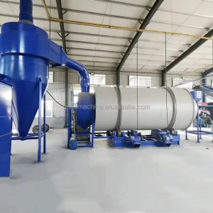 Alfalfa Grass 3 Cylinder Rotary Dryer Drying Equipment for Biomass Drying Production Line