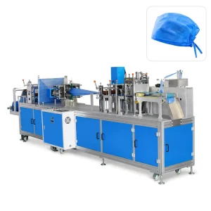 Automatic 3 Size Aluminum Frame Nonwoven Plastic Clip Mob Bouffant Shower Cap Hair Cover Making Machine Hospital Use
