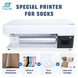 Automatic 360 Socks Digital Textile Printing Machine WIFI Enabled Textile Printer Water-Based Ink Mobile Support