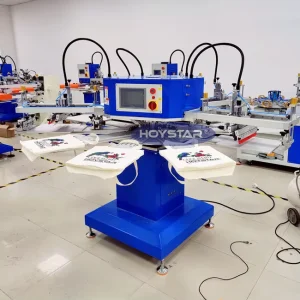 Automatic 4-Color Nonwoven Bag Screen Printing Machine for Textile