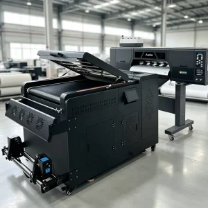 Automatic 60cm DTF Printing Machine with Powder Shaker and Dual XP600 Print Heads for Textile Heat Transfer