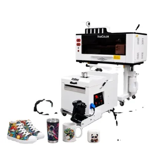 Automatic A3 DTF Inkjet Printer XP600 with Pigment Ink, PET Film, 12 in (30 cm), T-Shirt Printing and Oven