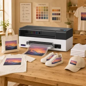 Automatic A3 DTF Printer with I3200 Printhead, Pet Film Heat Transfer, and Auto Cleaning System for T-Shirts and Textiles