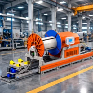 Automatic Aluminum Rod Coiling Machine 15KW Model CH-FZ-1200 for Cable Manufacturing