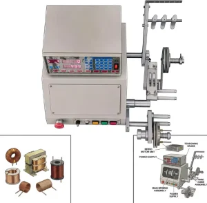 Automatic CNC Coil Winding Machine for Wire Coiling, Single Shaft, Right Side