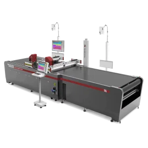 Automatic CNC Leather Bag and Shoe Cutting Machine with Motor Gearbox and Air Pump, 100-1200mm/s, 0.5-6mm Thickness