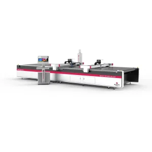 Automatic CNC Leather Cutting Machine with Motor Pump, Gear Vibrating Blade, 1000x700mm Cutting Area, Up to 120mm/s