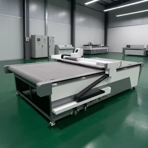Automatic CNC Oscillating Knife Cutting Machine for Leather and Sponge, Industrial High-Precision Cutter