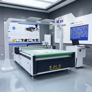 Automatic CNC Oscillating Knife Cutting Machine for Oxford Cloth, Leather, and Luggage Fabric
