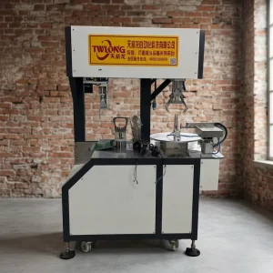 Automatic Cable Winding and Strapping Machine with Rotating Spool and Tape Braiding