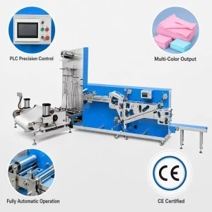 Automatic Disposable Nonwoven Bed Sheet Folding Machine for Hospital Supplies